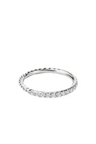 Cable Collectibles Stack Ring, 18k White Gold & Diamond